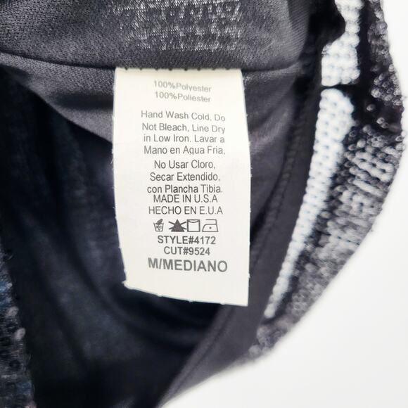 First Look USA Black Sequin Adjustable Chain Strap Tank Women’s Sz M Made in USA - Picture 6 of 6